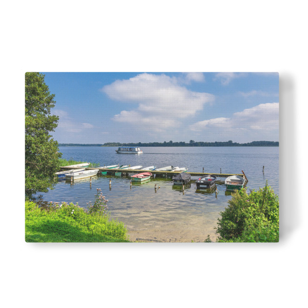 Leinwandbild "Schaalsee mit Booten" artboxONE - Natur,Reise