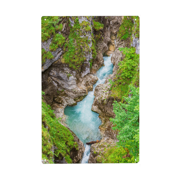 Holzbild "Leutaschklamm bei Mittenwald" artboxONE - Natur,Reise