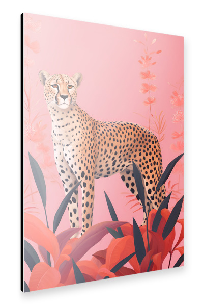 Alu-Dibond "Tropical Leopard" 30x20 cm artboxONE
