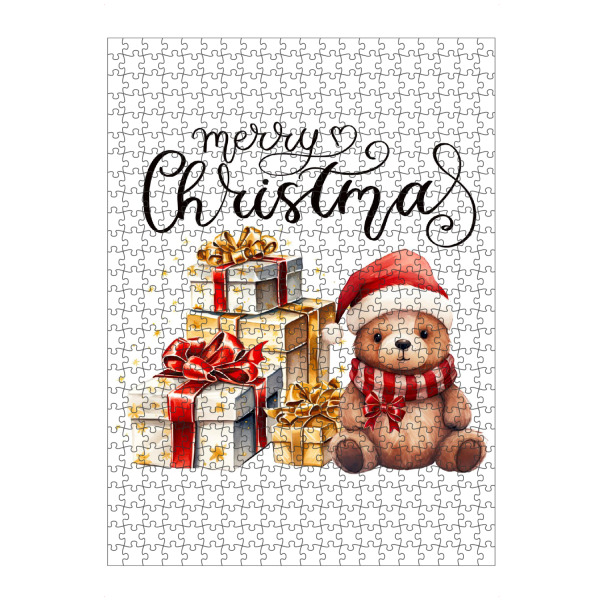 artboxONE Puzzle "Weihnachtsbär mit Geschenken" artboxONE - Für Kinder,Tiere,Fashion,Weihnachten,Festivals