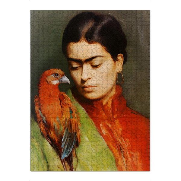 Puzzle Ravensburger "Die Junge Frida" artboxONE - Tiere,Abstrakt,Menschen