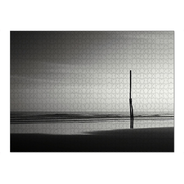 Puzzle Ravensburger "Am Strand von Sankt-Peter-Ording" artboxONE - Natur,Schwarzweiß,Reise / Strand und Meer