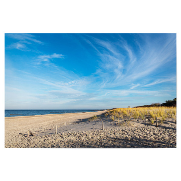 Poster "Wolken, Düne, Strand, Ostsee" artboxONE - Natur,Reise,Reise / Strand und Meer
