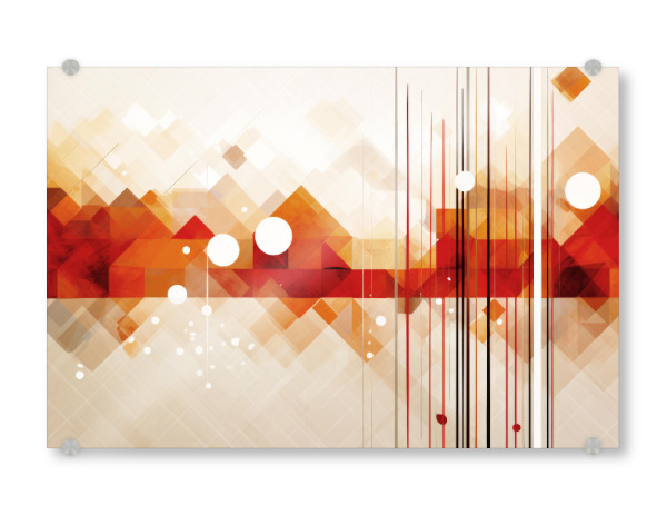 Acrylglasbild "HERBST Bootstour mit Bergpanorama" artboxONE - Natur,Abstrakt