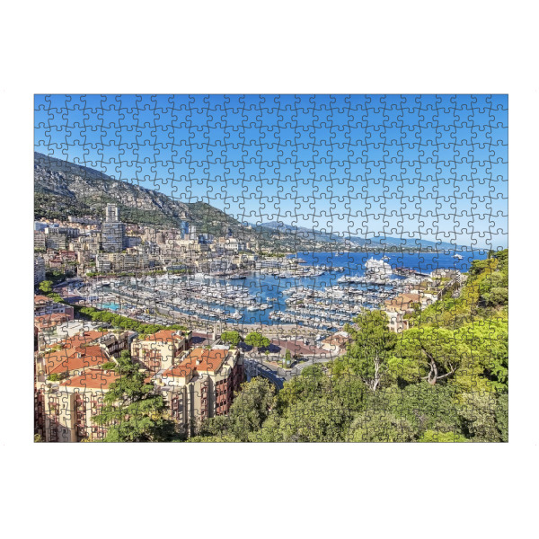 Puzzle Ravensburger "Hafen Herkules" artboxONE - Städte,Reise,Architektur,Reise / Länder,Städte / Weitere