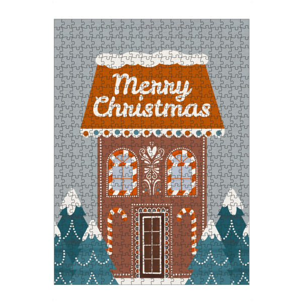 Puzzle Ravensburger "Lebkuchenfestliches Zuhause" artboxONE - Abstrakt,Weihnachten - Lebkuchen,Süß,Liebe,Zuhause,Baum,Wald,Weihnachten,Urlaub,Winter