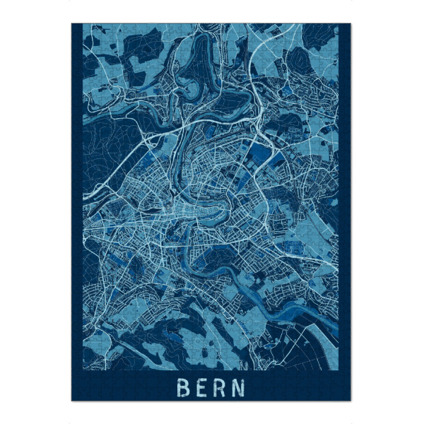 Puzzle Ravensburger "Cityplan Bern" artboxONE - Städte,Kartografie