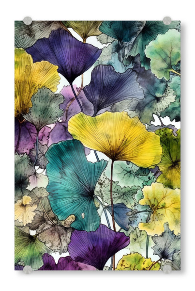 Acrylglasbild "Ginko Biloba G" artboxONE - Natur,Floral - Ginkgo,Biloba,Ginkgo biloba,Baum,Wald,Blätter,Natur