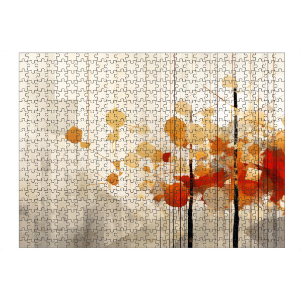 artboxONE Puzzle "Geometrische Kunst HERBST Bäume" artboxONE - Natur,Abstrakt