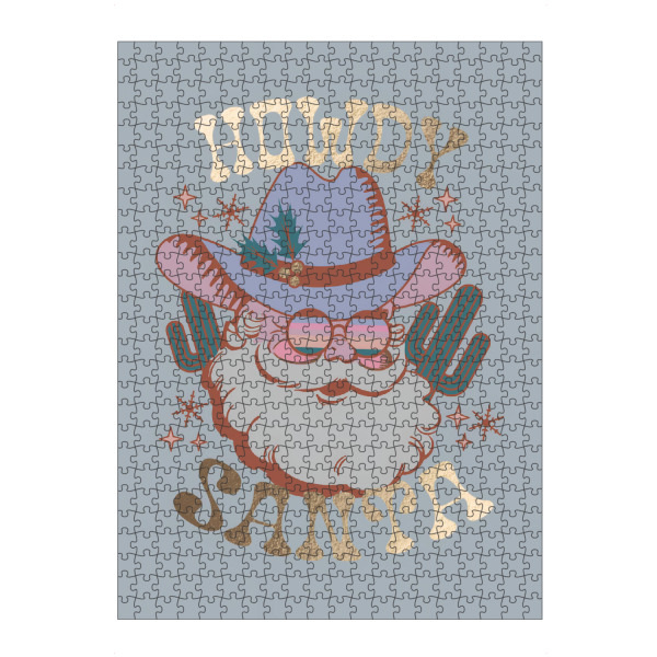 Puzzle Ravensburger "Hallo Weihnachtsmann" artboxONE - Abstrakt - Weihnachtsmann,Geschenk,Weihnachten,Feiertag,Grüß dich,Land,Funky,Mistel