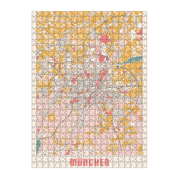 artboxONE Puzzle "München als Citymap" artboxONE - Städte / München,Kartografie
