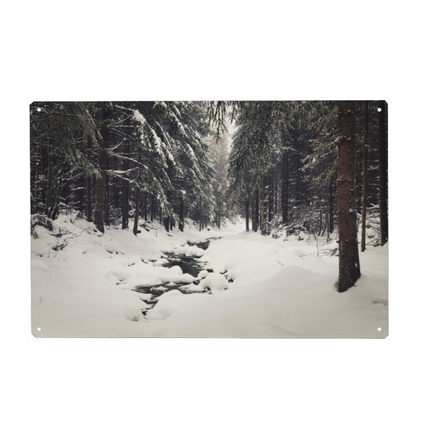 Holzbild "Winterwald Impression" artboxONE - Natur,Reise,Floral,Weihnachten