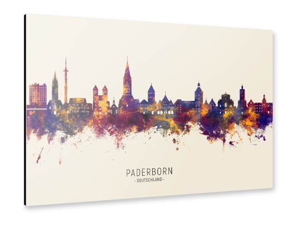 Alu-Dibond "Paderborn Skyline Herbstname" 30x20 cm artboxONE