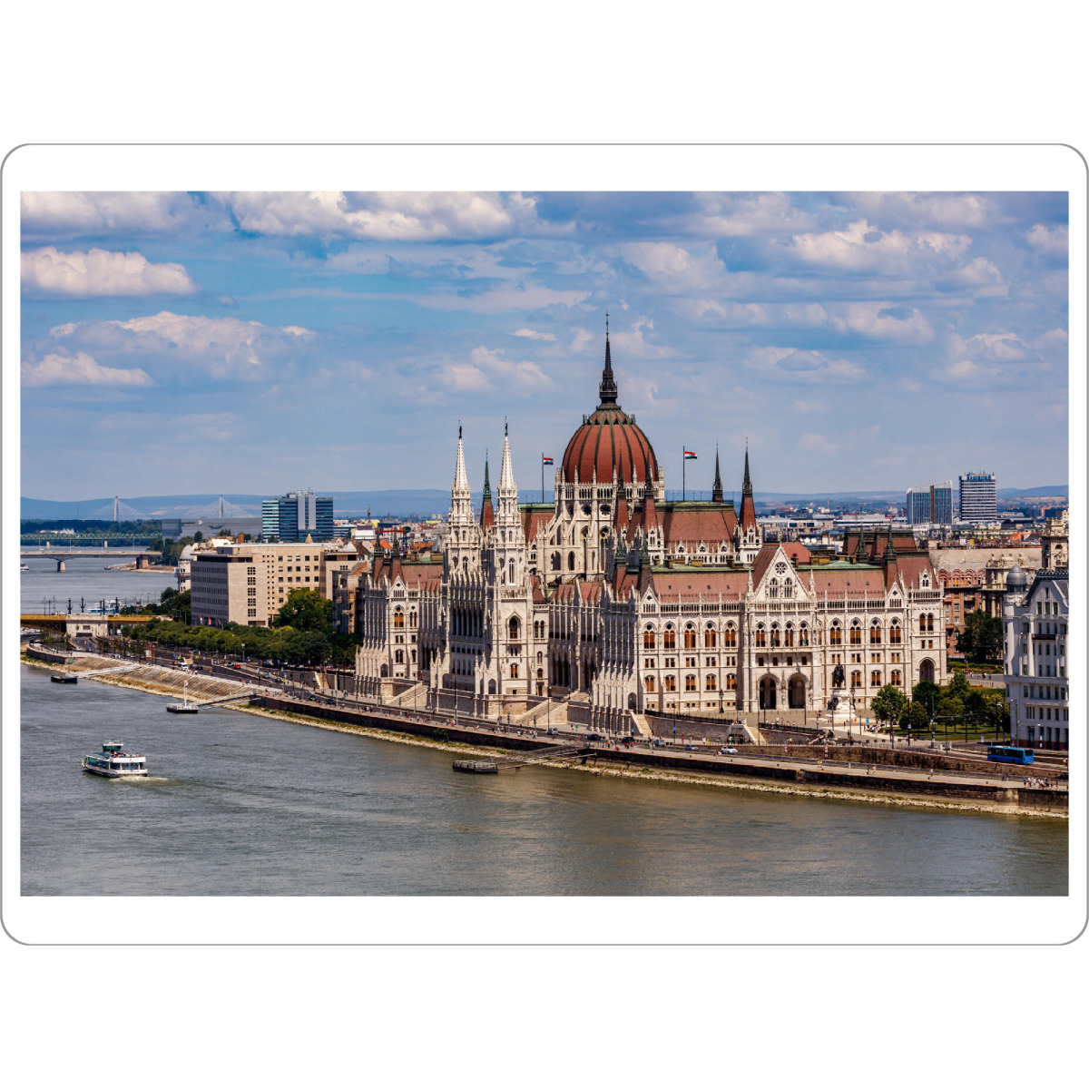 Tischset "Ungarns Parlament an der Donau" artboxONE - Reise,Architektur,Städte / Budapest - Budapest,Parlament,Donau,Ungarn,Buda,Pest