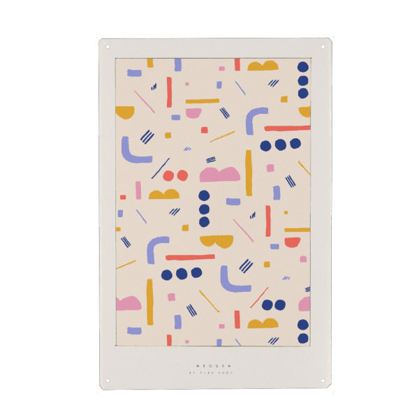 Holzbild "Álex Roda - Arousa" artboxONE - Typografie,Abstrakt,Geometrie