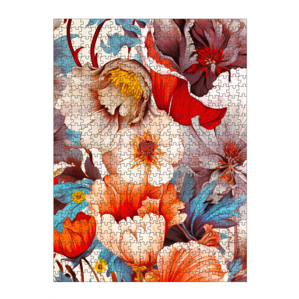 artboxONE Puzzle "Blumen und Blätter I" artboxONE - Natur,Floral - Natur,Blumen,Blumen,Botanische,Blätter,Blatt,Blumen,Garten - Bild natur