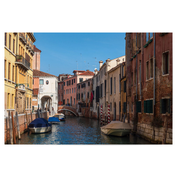 Poster "Boote, Häuser, Kanal" artboxONE - Reise,Architektur,Städte / Venedig,Reise / Länder