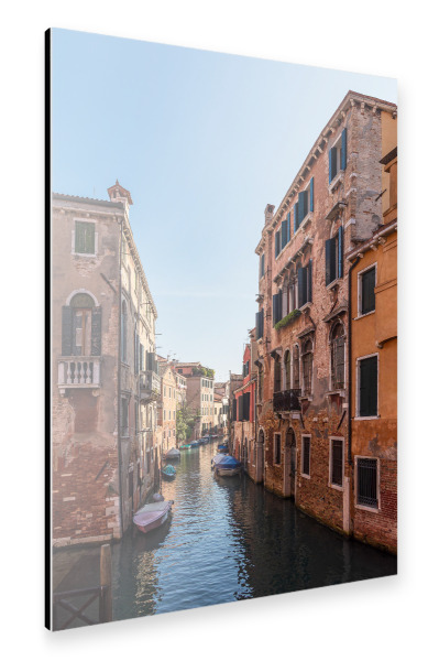Alu-Dibond "Kanal und Häuser in Venedig" 30x20 cm artboxONE