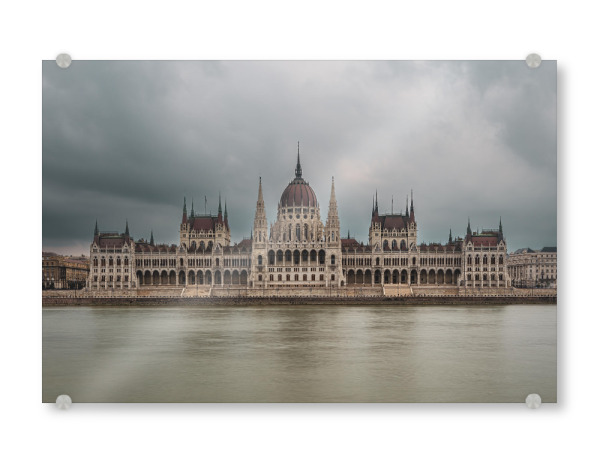 Acrylglasbild "Parlament von Budapest Ungarn" artboxONE - Natur,Architektur,Städte / Budapest - Budapest,Ungarn,Parlament,Donau,Buda,Pest