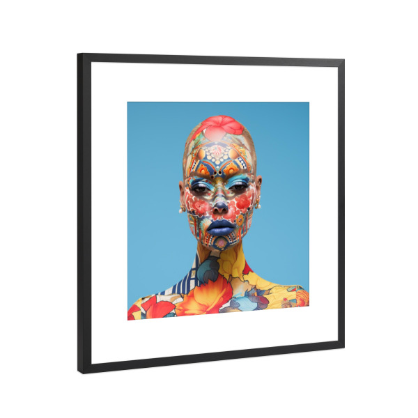 Poster mit Rahmen Schwarz (Metallic) "ALABAMA BEAUTY DAY" artboxONE - Comic,Menschen,Liebe,Fashion - Schönheit,Alabama,Frau