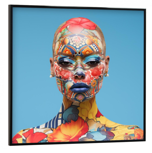 Poster mit schwarzem Rahmen 30x30 cm "ALABAMA BEAUTY DAY" artboxONE - Comic,Menschen,Liebe,Fashion - Schönheit,Alabama,Frau