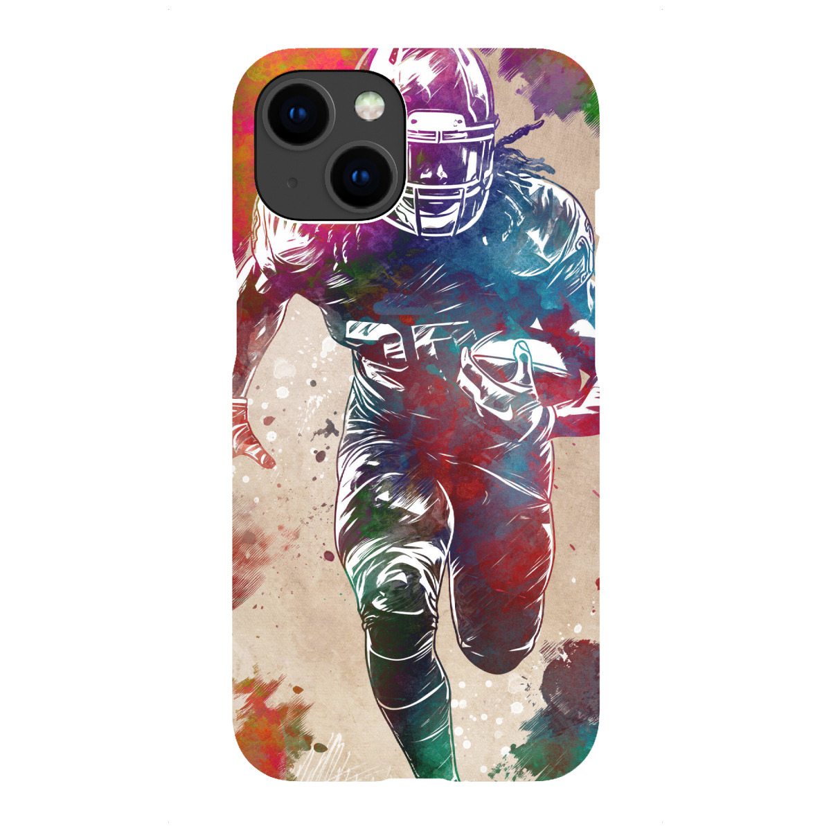 "American-Football-Spieler A"für iPhone - Premium-Case Handyhülle artboxONE