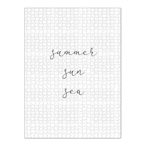 Puzzle Ravensburger "Summer sun sea" artboxONE - Typografie,Schwarzweiß,Reise / Strand und Meer,Lustig