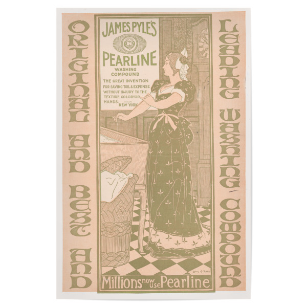 Poster 30x20 cm "Louis Rhead - Waschmittel" artboxONE - Typografie,Menschen