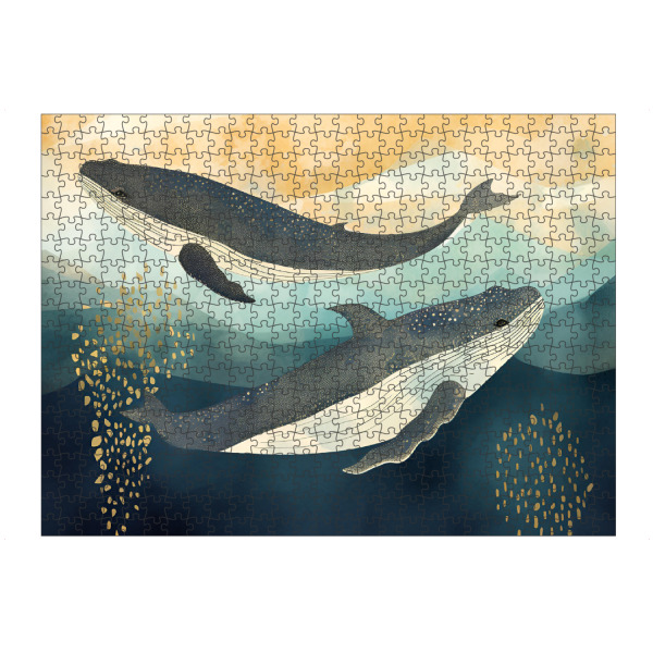 artboxONE Puzzle "Blauwal Liebe" artboxONE - Tiere,Abstrakt,Unterwasser