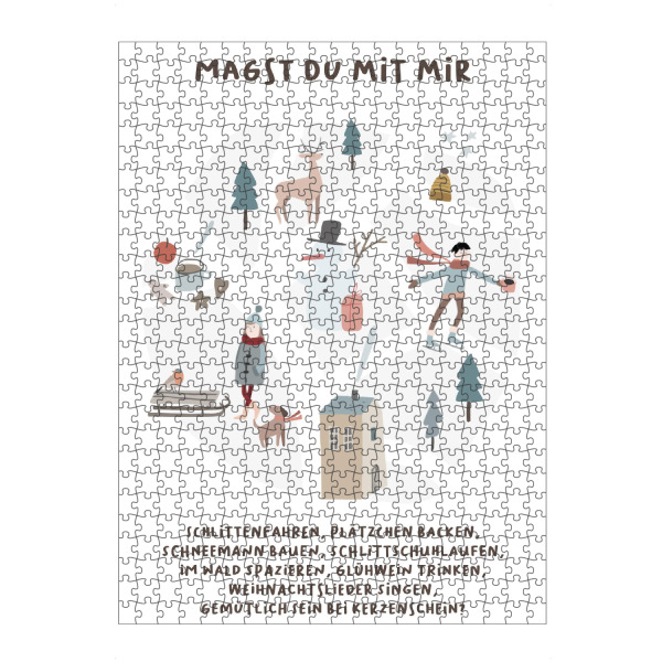 Puzzle Ravensburger "Magst du mit mir" artboxONE - Liebe,Weihnachten