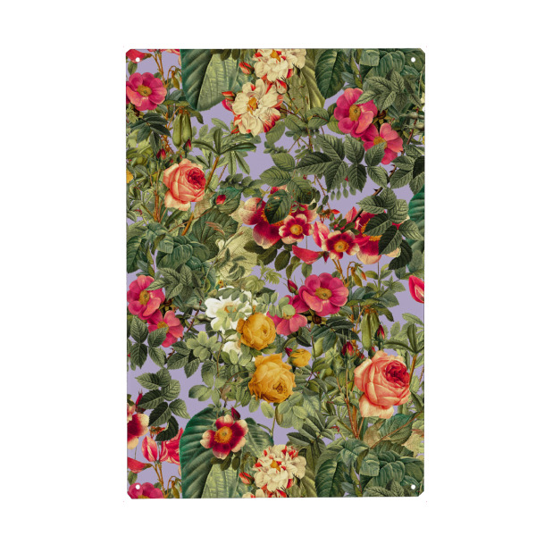 Metall Poster "Herbst Winter" artboxONE - Natur,Floral,Liebe - Geblümt,Blumen,Garten,Exotisch,Botanisch,Muster,Herbst,Winter,2024 - Blechschild