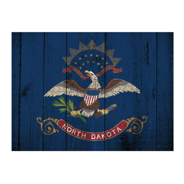 artboxONE Puzzle "North Dakota vintage flag" artboxONE - Reise,Reise / Asien,Reise / Länder