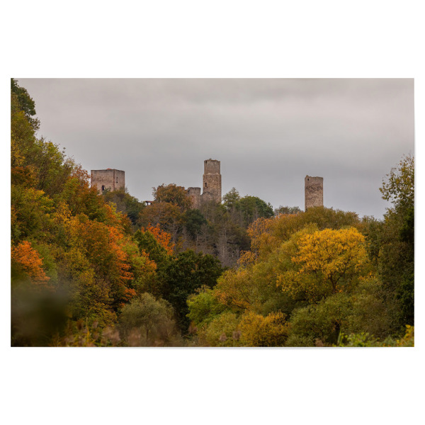 Poster "Die Ruine Brandenburg im Werratal" artboxONE - Natur,Architektur