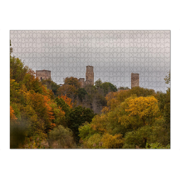 Puzzle Ravensburger "Die Ruine Brandenburg im Werratal" artboxONE - Natur,Architektur