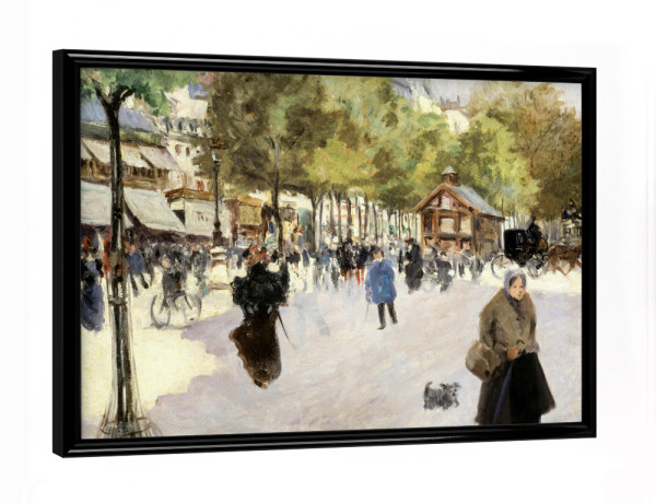 Poster mit schwarzem Rahmen "Pariser Boulevard" artboxONE - Städte,Reise,Architektur,Städte / Paris,Reise / Länder