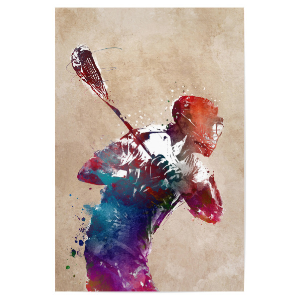 Poster "Lacrosse-Sportkunst C" artboxONE - Sport,Sport / Motivation - Lacrosse,Sport,Sport,Grafik,Illustration