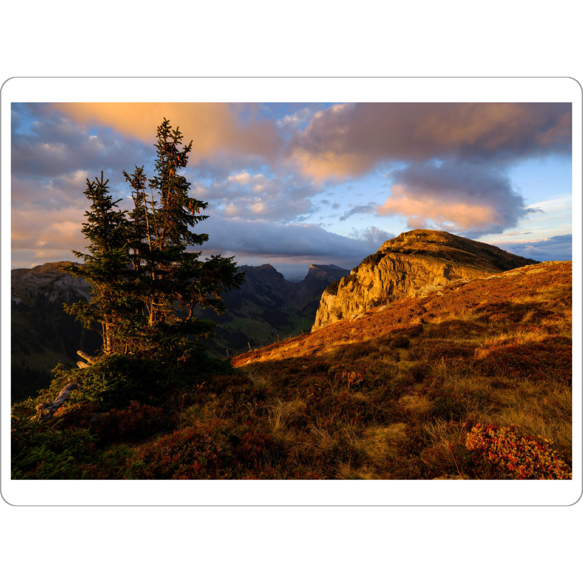 Tischset "Sonnenuntergang - Niederhorn" artboxONE - Natur,Reise