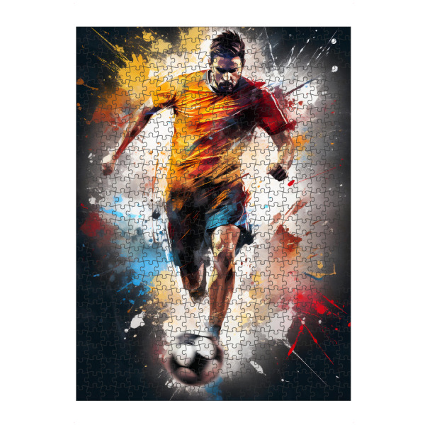 Puzzle Ravensburger "Football Watercolor 12 (matart)" artboxONE - Sport,Sport / Fußball