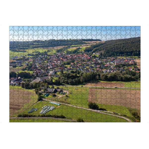 Puzzle Ravensburger "Röhrda auf dem Ringgau in Hessen" artboxONE - Städte,Architektur - Röhrda,Ringgau,Hessen,Nordhessen,Dorf - Bild röhrda
