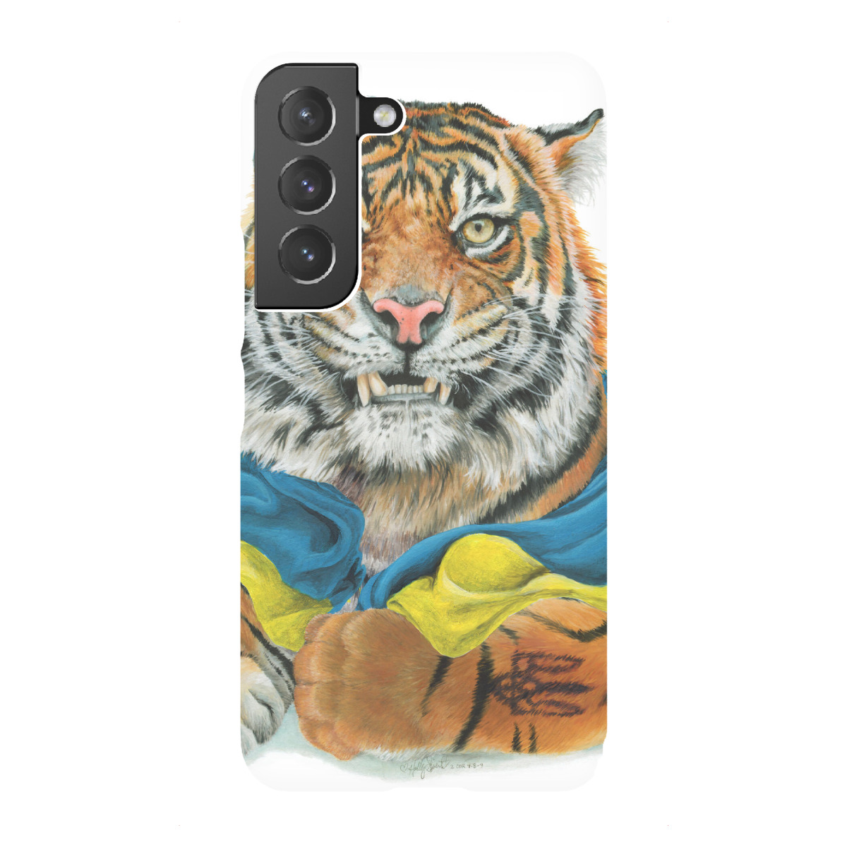 "Ukraine-Tiger"für Samsung Galaxy - Premium-Case Handyhülle artboxONE
