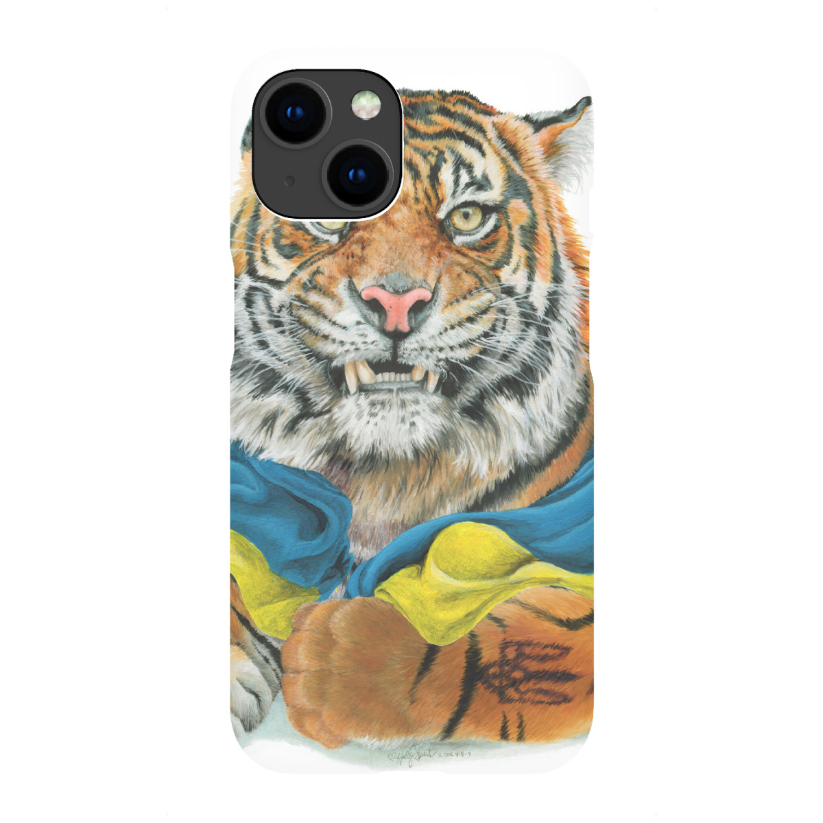iPhone "Ukraine-Tiger" Premium-Case Handyhülle artboxONE