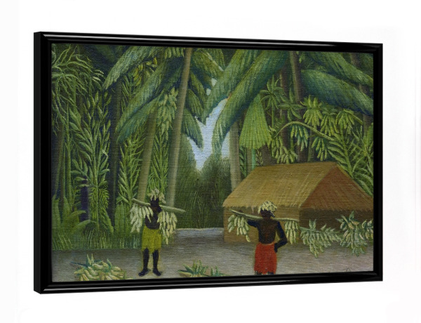 Poster mit schwarzem Rahmen "Bananenernte" artboxONE - Natur,Reise,Reise / Afrika