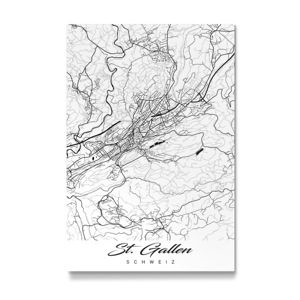 Galerie-Print "St. Gallen City Map" 30x20 cm artboxONE