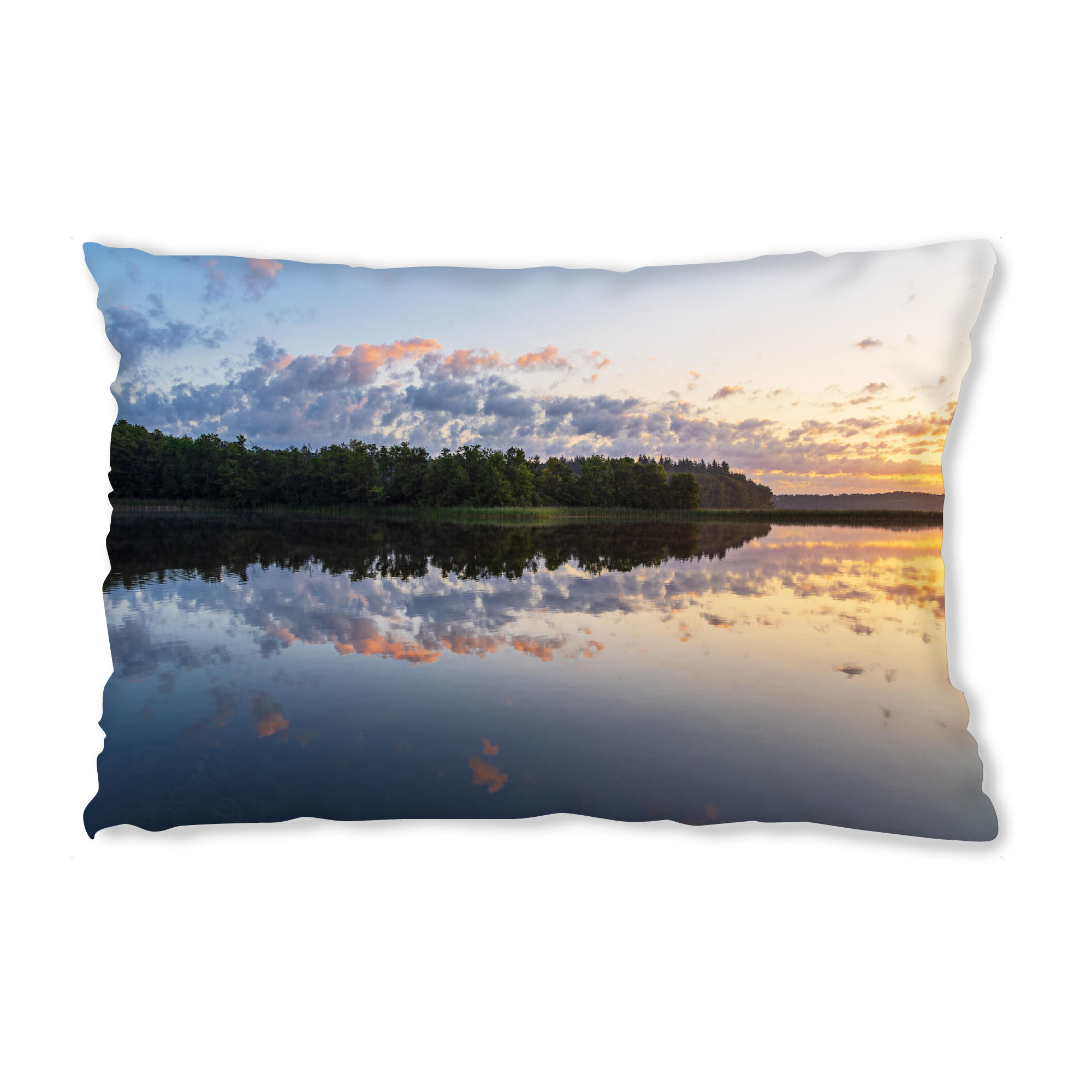 Design-Kissen "Wolken, Spiegelung, Schaalsee" artboxONE - Natur,Reise