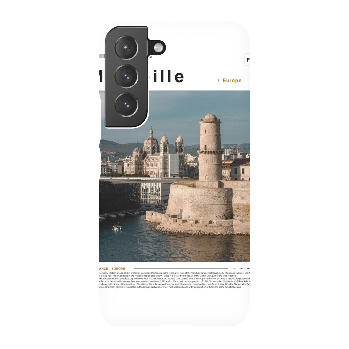 Samsung Galaxy "Titelblatt der Marseiller Zeitung" Premium-Case Handyhülle artboxONE