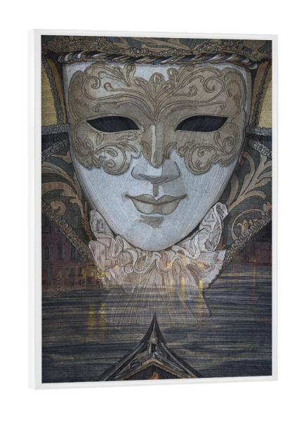 Poster mit weißem Rahmen "Venedig-Illustration" artboxONE - Städte / Venedig