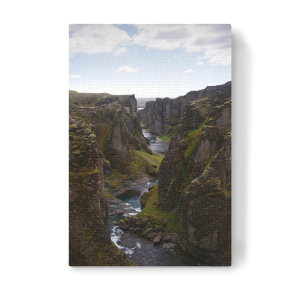 Leinwandbild "Die Schlucht Fjaðrárgljúfur" artboxONE - Natur,Reise
