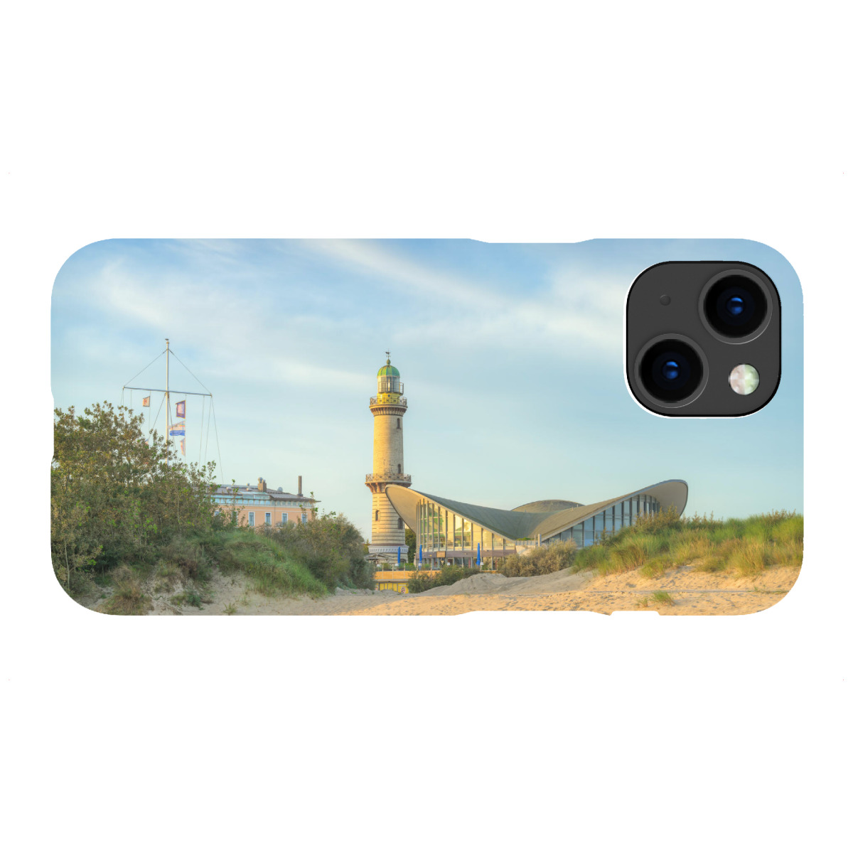 "Teepott und Leuchtturm Warnemünde"für iPhone - Premium-Case Handyhülle artboxONE