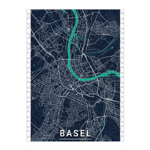 artboxONE Puzzle "Basel Citymap" artboxONE - Städte,Kartografie