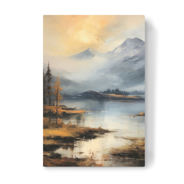 Leinwandbild "Abend in den Bergen" artboxONE - Natur